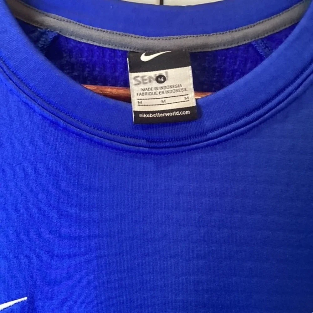 Nike Air Force Falcons Shirt‎ Thermal Long Sleeve Mens Medium Blue NCAA Football - Picture 5 of 5